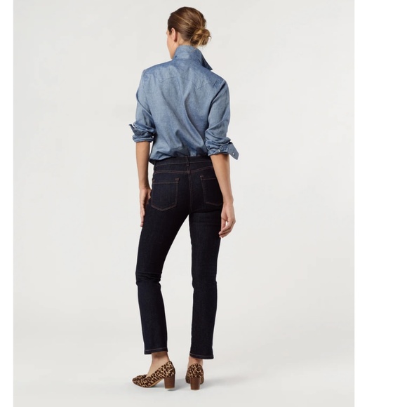 BEST SELLER ⚡️ANN MASHBURN FLARE CROPPED 5-POCKET STRETCH JEANS - Picture 2 of 12